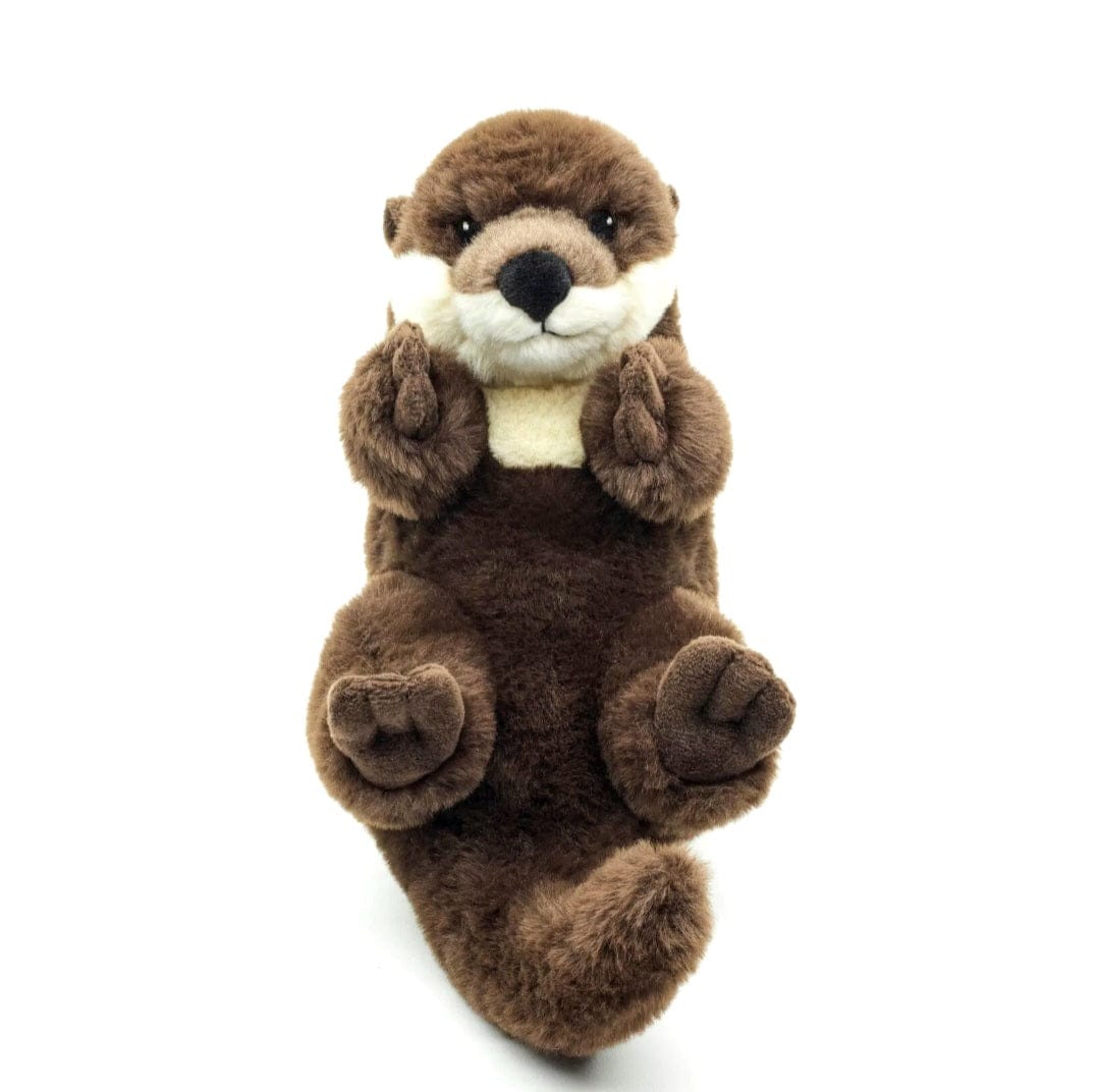 Uni-Toys Eco-Line Otter Knuffel 26 cm – Backswimmer Pluche Otter – 100% Gerecycled Materiaal – Bos- en Waterdier Knuffel – Duurzaam Cadeau