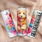 Unieke honden met bloemen tumbler - diverse rassen