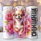 Unieke honden met bloemen tumbler - diverse rassen