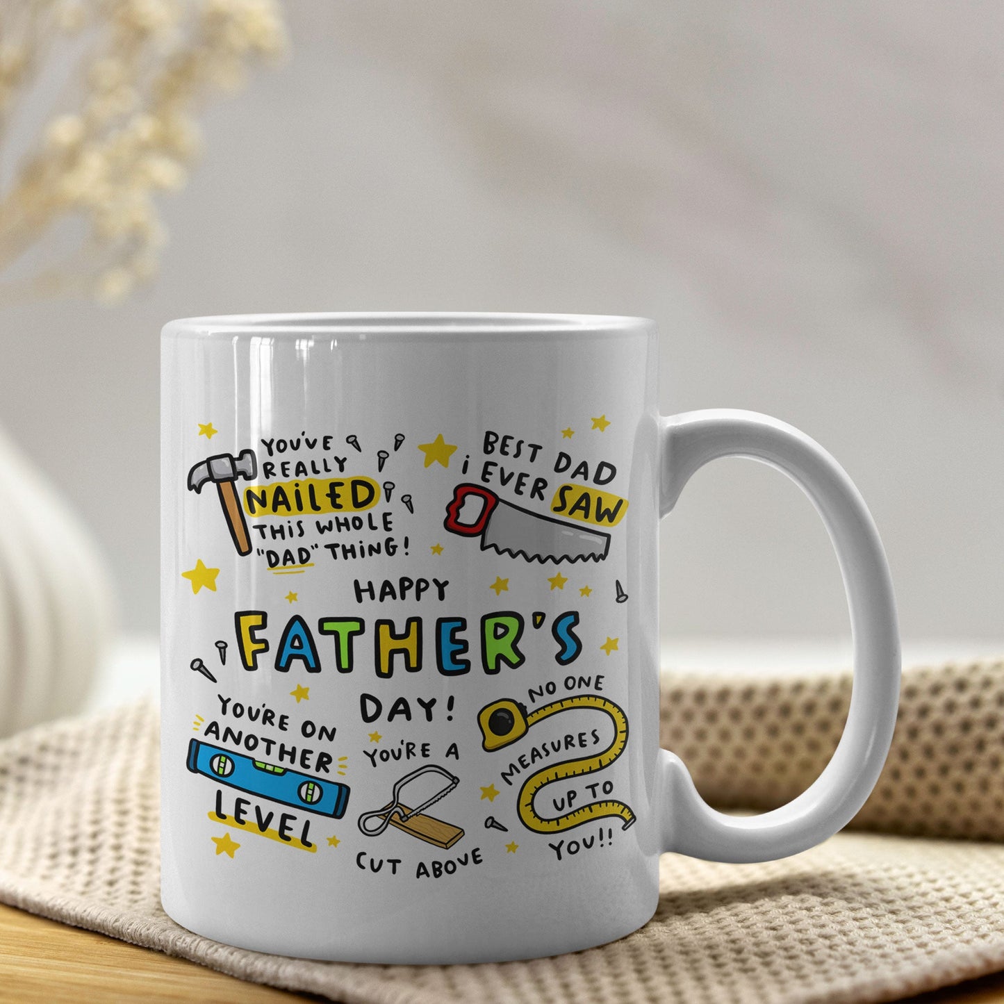 Vaderdag Mok 325ml – Papa’s Brandstof ☕ Creasowl