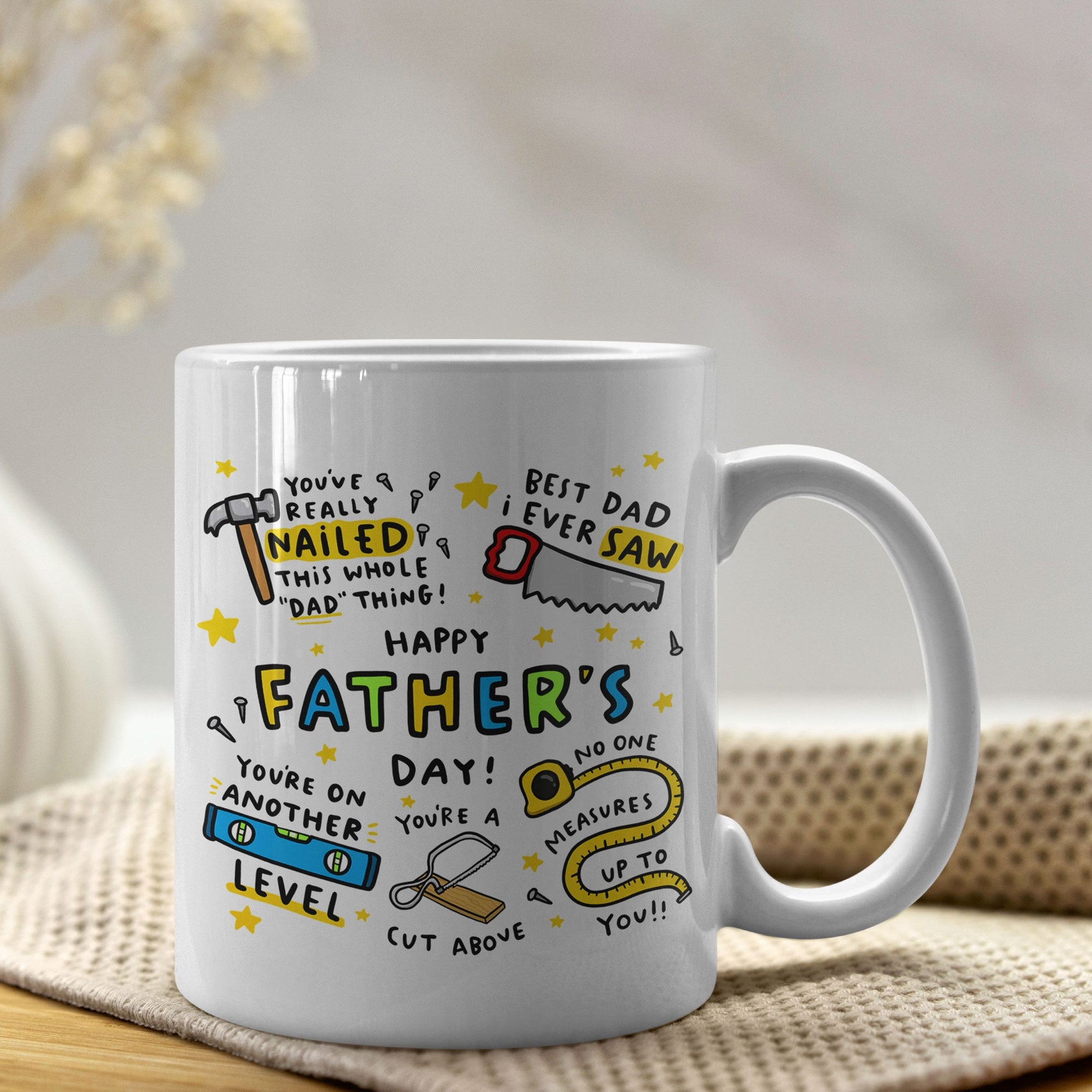 Vaderdag Mok 325ml – Papa’s Brandstof ☕ Creasowl