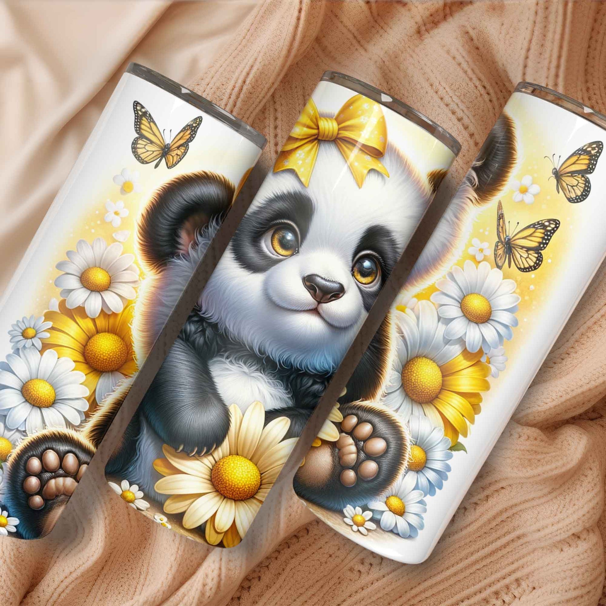 Vrolijke panda tumbler voor kinderen