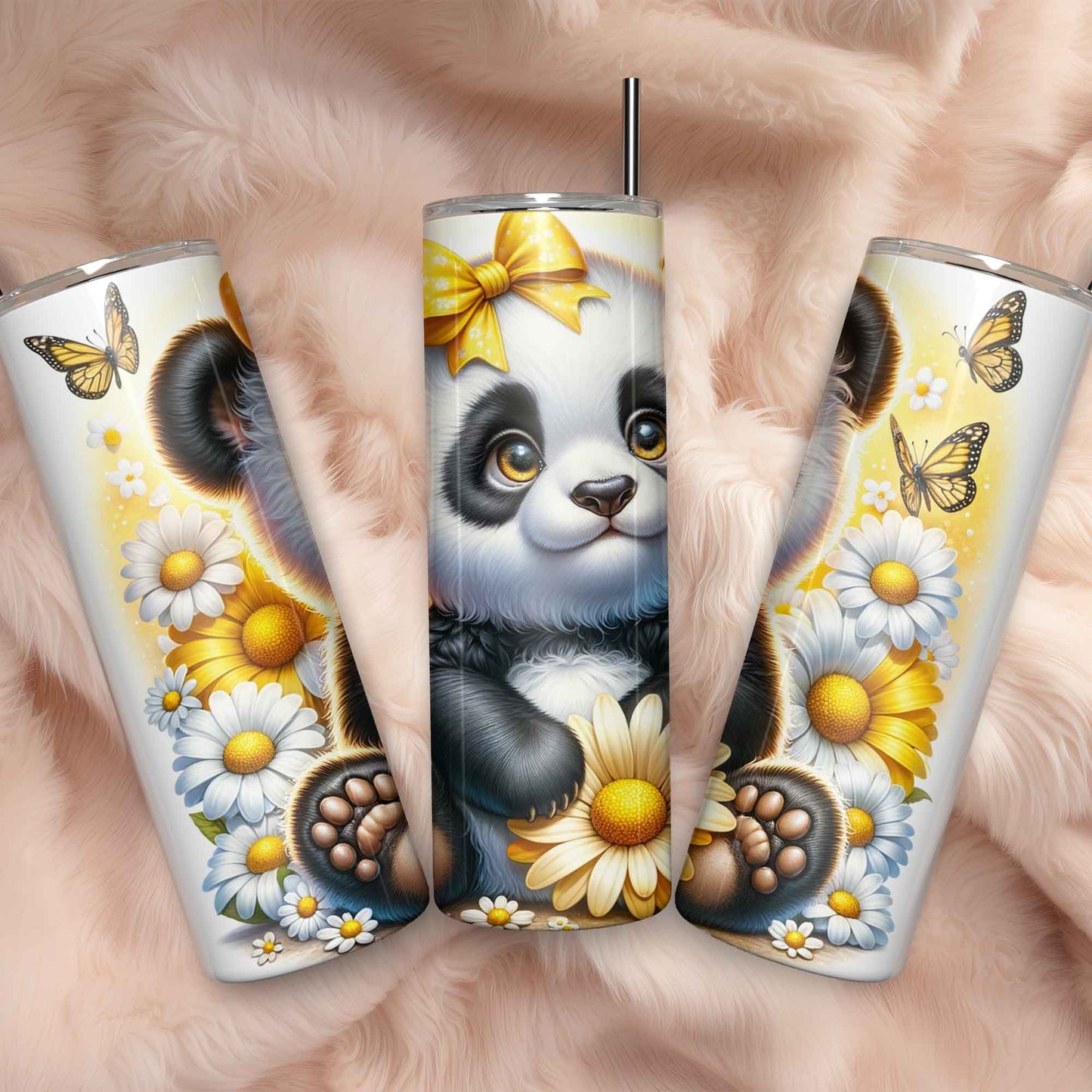 Vrolijke panda tumbler voor kinderen