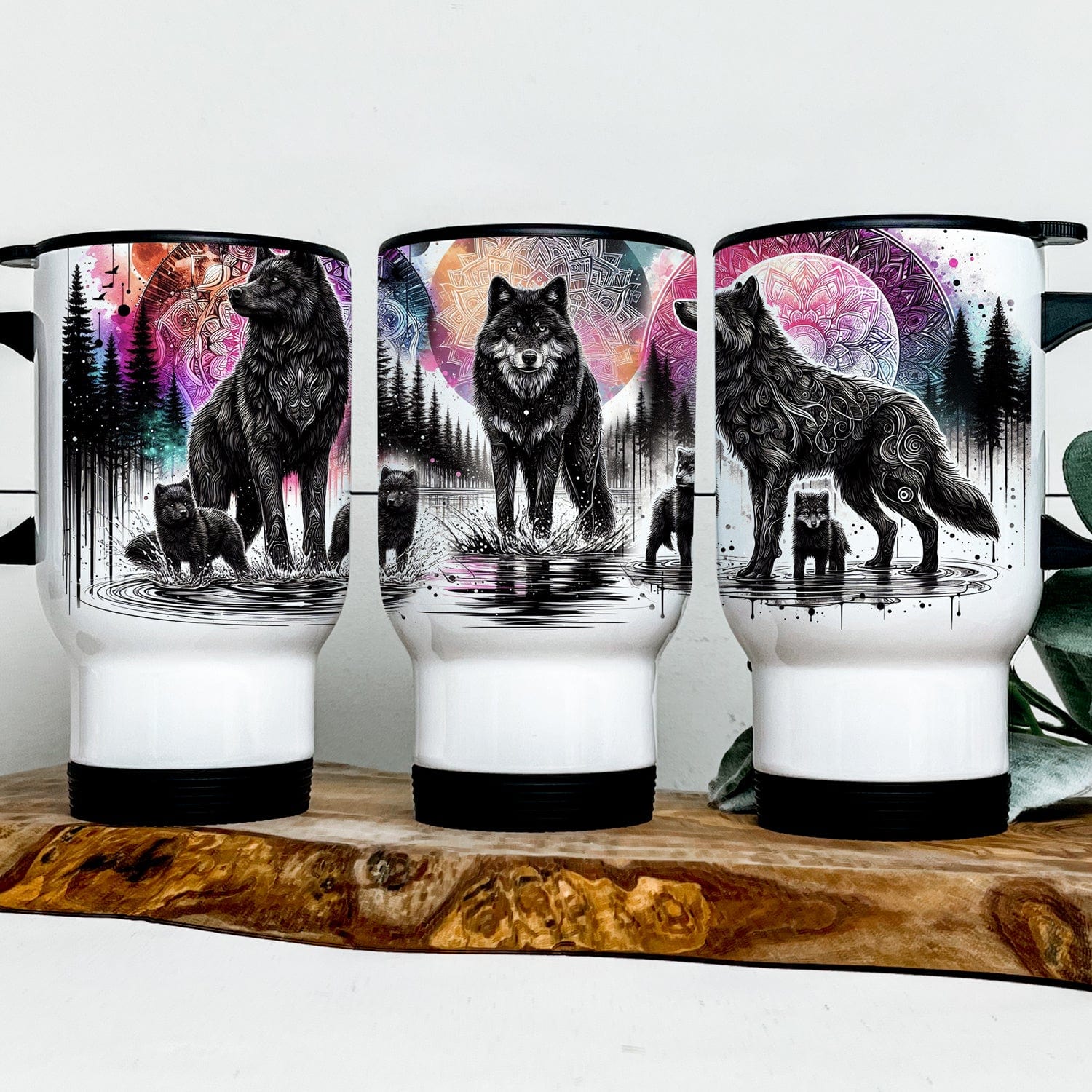 Wolven Koffiebeker to Go Thermosbeker 415ml