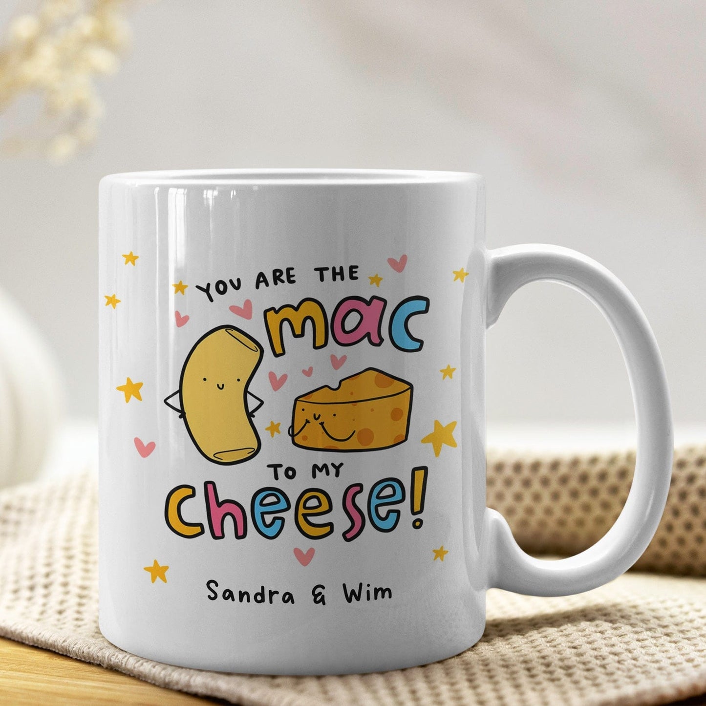 You Are The Mac To My Cheese Gepersonaliseerde Mok 325 ml – Valentijns Cadeau
