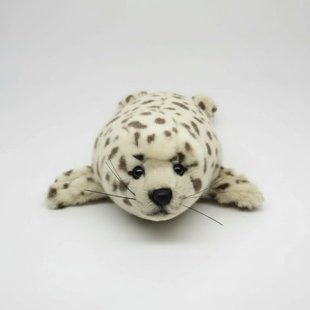 Zeehond Knuffel Grijs Gespikkeld 32 cm – Superzachte Pluche Zeehond – Knuffeldier – Cadeau voor Kinderen en Volwassenen
