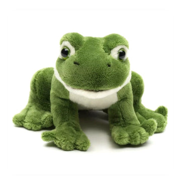 Zittende Kikker Knuffel 13 cm met Kwaakgeluid – Superzachte Pluche Kikker – Bos- en Waterdier Knuffel – Cadeau voor Kinderen
