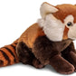 Zittende rode panda knuffel - 27 cm lang